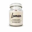 شمع دست‌ساز معطر مدل LUMEN-05 با رایحه گل یاسمن زمان اتمام 40 ساعت
