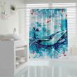 پرده حمام دلفین مدل Whale سایز 180x200 سانتی متر