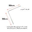 میله پرده حمام پیسو مدل SS-L90