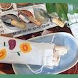 کیسه لقمه طرح گلِ بهاری مجموعه دو عددی