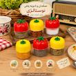 نمکدان طرح صیفی جات مجموعه ۶ عددی