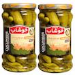 خیارشور ممتاز سرکه‌ای خوشاب - 600 گرم بسته 2 عددی