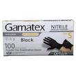 دستکش نیتریل غیر پودری حریر مدل BLACK GAMATEX سایز کوچک (S) بسته 100 عددی