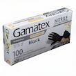 دستکش نیتریل غیر پودری حریر مدل BLACK GAMATEX سایز کوچک (S) بسته 100 عددی