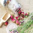 نمک حمام رز گلد مدل RoseTea  وزن 1500 گرم