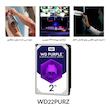 هارددیسک اینترنال وسترن دیجیتال مدل Purple WD22PURZ ظرفیت 2 ترابایت