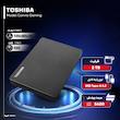 هارد اکسترنال توشیبا مدل Canvio Gaming ظرفیت دو ترابایت دارای رابط USB Type-A 3.2