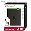 هارد اکسترنال ترنسند مدل StoreJet 25M3 ظرفیت دو ترابایت دارای رابط USB Type-A 2.0