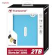 هارد اکسترنال ترنسند مدل StoreJet 25M3 ظرفیت دو ترابایت دارای رابط USB Type-A 2.0