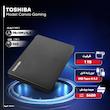 هارد اکسترنال توشیبا مدل Canvio Gaming ظرفیت یک ترابایت دارای رابط USB Type-A 3.2