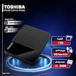 هارد اکسترنال توشیبا مدل Canvio Ready ظرفیت یک ترابایت دارای رابط USB Type-A 3.2
