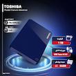 هارد اکسترنال توشیبا مدل Canvio Advance ظرفیت یک ترابایت دارای رابط USB Type-A 3.0