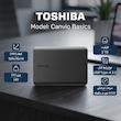 هارد اکسترنال توشیبا مدل Canvio Basics ظرفیت دو ترابایت دارای رابط USB Type-A 3.2