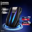 هارد اکسترنال ای دیتا مدل HD770G  ظرفیت یک ترابایت دارای رابط USB Type-A 3.2