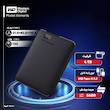 هارد اکسترنال وسترن دیجیتال مدل Elements  ظرفیت چهار ترابایت دارای رابط USB Type-A 3.2