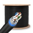 کابل شبکه Cat6 نگزنس مدل Cat6 SFTP Outdoor Double Jacket nxs دو روکشه