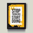 تابلو مدل دکوراتیو انگیزشی Start doing کد G10-05