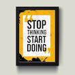 تابلو مدل دکوراتیو انگیزشی Start doing کد G10-05
