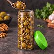زیتون پرورده چهار مغز سبزینو - ۵۰۰ گرم