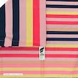 ملحفه تشک مهمان آدنو مدل Colored stripes کد FI51 یک‌ نفره سایز 90x190 سانتی‌ متر