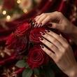 ناخن مصنوعی دست پینک کی مدل بادامی کد 20 بسته 96 عددی