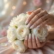 ناخن مصنوعی دست پینک کی مدل بادامی و بیضی کد 34 بسته 96 عددی