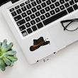 استیکر لپ تاپ پیکسل میکسل مدل بازی red dead مجموعه 4 عددی