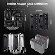 سیستم خنک کننده بادی ترمالرایت مدل Peerless Assassin 120 SE