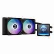سیستم خنک‌کننده آبی گیم دیاس مدل AURA GL240 LCD BK
