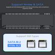 قاب هارد دیسک لنشن مدل SSD M.2 NVMe کد C9Elite-GRY