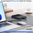 کابل هارد USB 3.0 کی نت پلاس مدل KP-CUAMHDD06 طول 0.5 متر