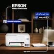 پرینتر چندکاره جوهرافشان اپسون مدل EcoTank L3256 با مخزن جوهر قابل‌شارژ، قابلیت پرینت، اسکن و کپی، اتصال Wi-Fi و USB، چاپ بدون حاشیه و رزولوشن چاپ 5760x1440 dpi