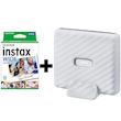 پرینتر عکس بدون جوهر فوجی فیلم مدل Instax Link Wide با چاپ عریض، اتصال بلوتوث و باتری قابل شارژ، به همراه فیلم چاپ سریع Instax Wide