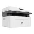 پرینتر اچ پی تک رنگ چهار کاره با چاپ لیزری مدل Laser MFP 137fnw، سایز چاپ A4، قابلیت چاپ دو رو، چاپ بدون حاشیه، اتصال به WiFi، دارای صفحه نمایش LCD
