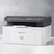 پرینتر لیزری 3 کاره اچ‌پی مدل LaserJet MFP 136a با قابلیت پرینت، اسکن و کپی، اتصال USB و نمایشگر