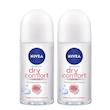 رول ضد تعریق زنانه نیوآ مدل Dry Comfort حجم 50 میلی لیتر بسته 2 عددی