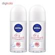رول ضد تعریق زنانه نیوآ مدل Dry Comfort حجم 50 میلی لیتر بسته 2 عددی