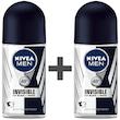 رول ضد تعریق مردانه نیوآ مدل Invisible Black And White حجم 50 میلی لیتر بسته 2 عددی
