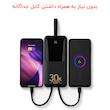 پاوربانک 22.5 وات ریمکس مدل RPP-440 ظرفیت 30000 میلی آمپر ساعت به همراه کابل USB-C و لایتنینگ