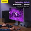 سوئیچ 1 به 2 HDMI بیسوس مدل BS-OH114 به همراه کابل