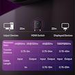 سوئیچ 1 به 2 HDMI بیسوس مدل BS-OH114 به همراه کابل