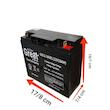 باتری UPS با ولتاژ 12 ولت و شدت جریان 18 آمپرساعت گریت سولار مدل 12V18AH