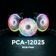 فن کیس لاوینگ کول مدل Cristal fan RGB PCA-12025