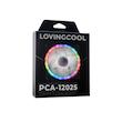 فن کیس لاوینگ کول مدل Cristal fan RGB PCA-12025