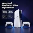کنسول بازی سونی مدل PlayStation 5 Slim Digital Edition ظرفیت 825 گیگابایت ریجن CFI-2116 اروپا به همراه دسته اضافی