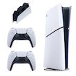 کنسول بازی سونی مدل PlayStation 5 Slim Digital Edition ظرفیت 825 گیگابایت ریجن CFI-2116 اروپا  به همراه دسته اضافی و پایه شارژر