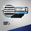 تیغ یدک ژیلت مدل +Gillette Mach 3 بسته 5 عددی