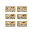 تیغ یدک سنتی بیک مدل Platinum Chromium Double Edge مجموعه 6 عددی
