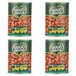 کنسرو لوبیا چیتی با سس گوجه فرنگی دلوسه - 400 گرم بسته 4 عددی