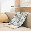 شال مبل طرح باران مستطیلی کدQ2SH1064 سایز 98x180 سانتی متر